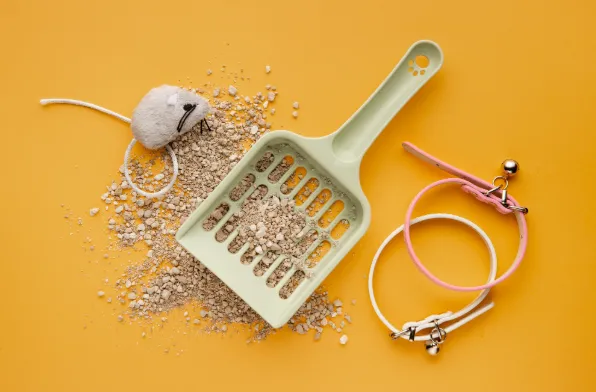 Arena para gatos biodegradable espatula de gato_Biodegradable cat litter