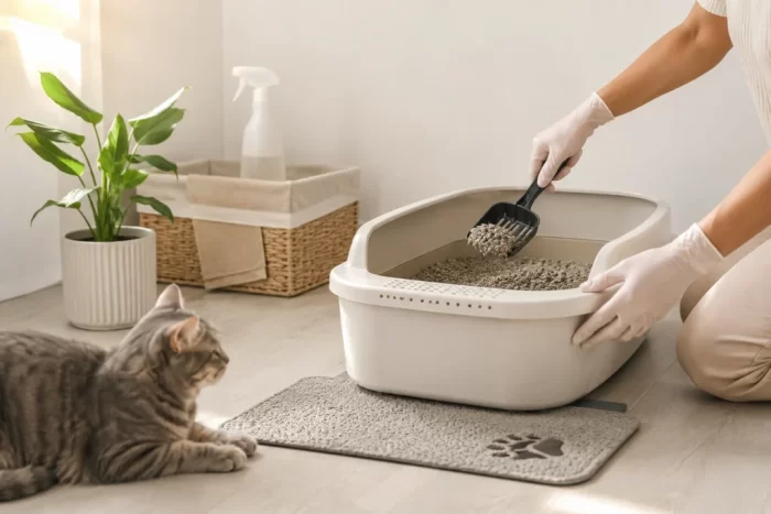 Higiene de los gatos- Guía para mantener el arenero impecable durante las temporadas de calor