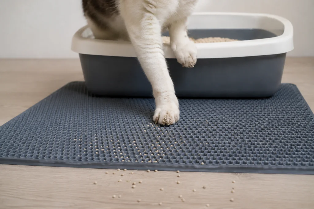 Limpieza del hogar con gatos según cómo se fabrica la arena.